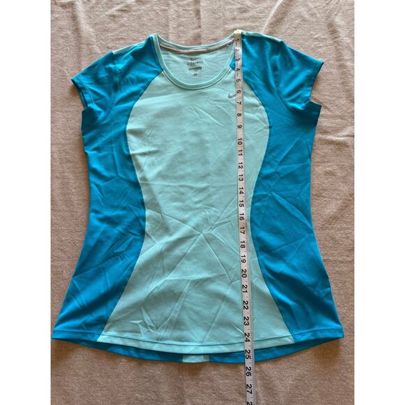 Nike Running Dri-Fit Teal Shirt Women's M - Picture 4 of 6